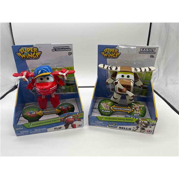 Super Wings Flip and Bello Easily Transforms