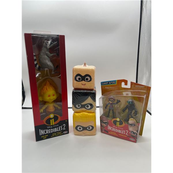 Uncredibles 2 Lot of 3 Acton Figures