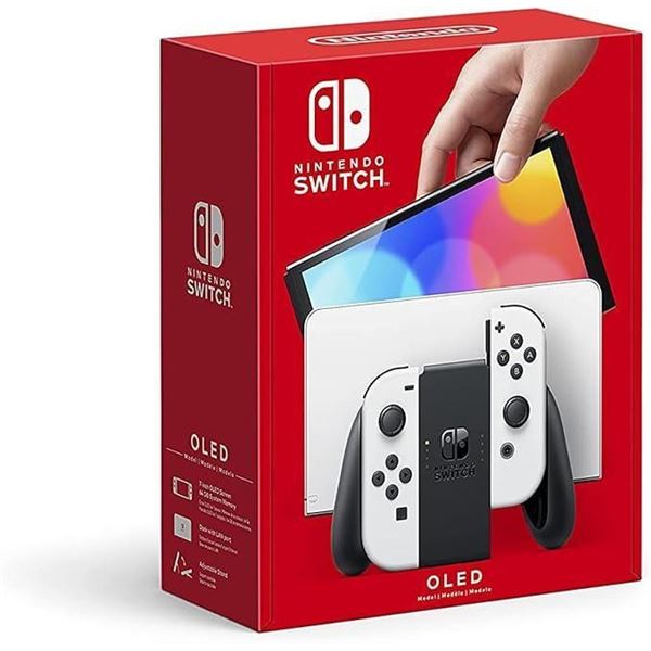 Nintendo Switch OLED White Bundle with 12 Month Family Membership