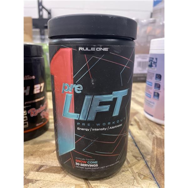 Rule One Pre Lift Pre-Workout Snow Cone 400g