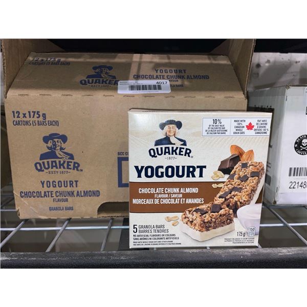 Quaker Yogourt Chocolate Chunk Almond 12 x 175g