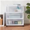 Image 1 : 3 Drawer Wide Cart White – Brightroom