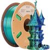 Image 1 : ERYONE Silk Dual Color PLA Filament 3D Printer 1.75mm +/- 0.03mm, Bicolor Filament Two Tone PLA 1KG 