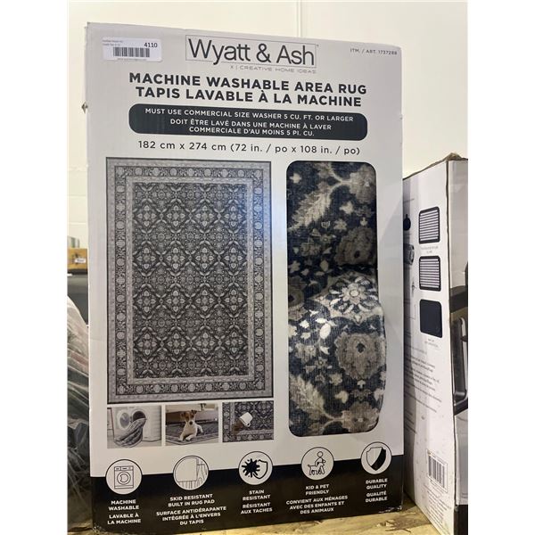Wyatt & Ash Machine Washable Area Rug 182cm x 274cm