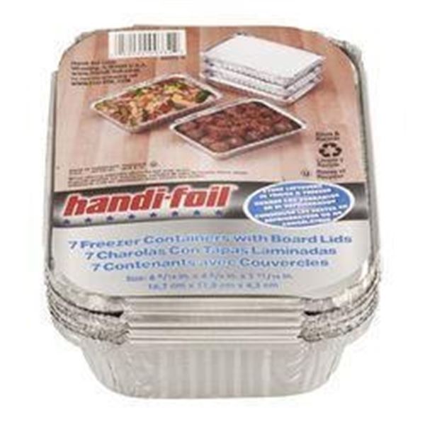 Handi-Foil Small Frzr Contaoner W/Folded Lids 18 Piece