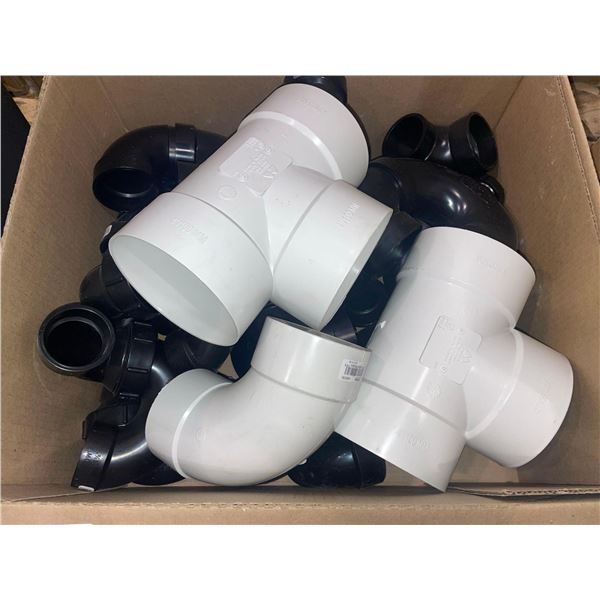 Assorted Lot of PVC Joints Black and White