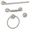 Image 1 : Taymor Infinity 4 Piece Bath Set Satin Nickel