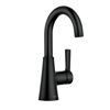 Image 1 : Moen Mikah Single Handle Bathroom Faucet, Matte Black