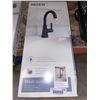 Image 2 : Moen Mikah Single Handle Bathroom Faucet, Matte Black