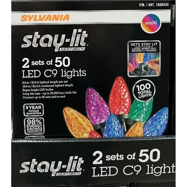 Sylvania Stay Lit LED C9 Lights