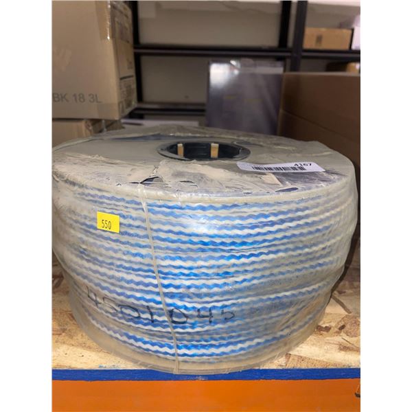 Bridgeline Ropes Blue and White Econo Poly Braid 3/8" x 500'