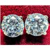 Image 2 : 14K White Gold Lab Diamond 1.04Ct Earrings, Made in Canada, Appraised Retail $2250