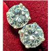 Image 3 : 14K White Gold Lab Diamond 1.04Ct Earrings, Made in Canada, Appraised Retail $2250