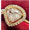 Image 3 : 10K Yellow Gold 1.8G 1.1Ct+0.25Ct Natural Diamond Ring (~Size 7), Made in Canada, Appraised Retail $
