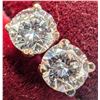 Image 1 : 14K White Gold 0.5Ct Lab Diamond Earrings, Made in Canada, Appraised Retail $1105