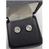 Image 3 : 14K White Gold Moissanite 2.4Ct Laser Cut Earrings, Made in Canada, Appraised Retail $2000