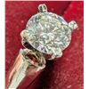Image 2 : 14K White Gold 3.1G 1Ct Lab Diamond Si Fg Ring (~Size 6.5), Made in Canada, Appraised Retail $5500