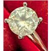Image 3 : 14K White Gold 1.96G Natural Diamond 1.3Ct Ring (~Size 5.75), Made in Canada, Appraised Retail $6250