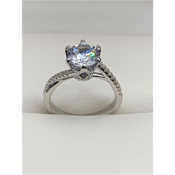 Infinity Style 1.0 Carat Brilliant Rounds Cut Solitaire Ring NEW Size 7