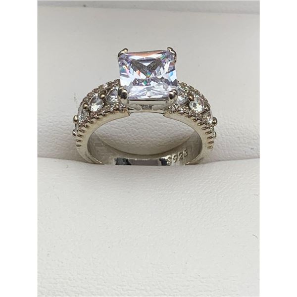 Tiffany Styled 1.0 Carat Princess cut Solitaire Engagement ring NEW size 7