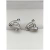 Image 1 : Trillium never ending infinity earrings .925 silver multi stone set NEW