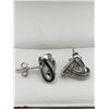 Image 3 : Trillium never ending infinity earrings .925 silver multi stone set NEW