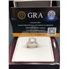 Image 7 : 5.00 CT GRA CERTIFIED ROUND BRILLIANT CUT MOISSANITE STONE VVS D COLOR SET IN CENTER WITH 130 ROUND 