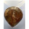 Image 3 : 130.40 CARAT INTENSE DEEP BROWN NATURAL SAPPHIRE IN PEAR SHAPE 38.7 X 34.96 X 10.62 mm RETAIL VALUE 