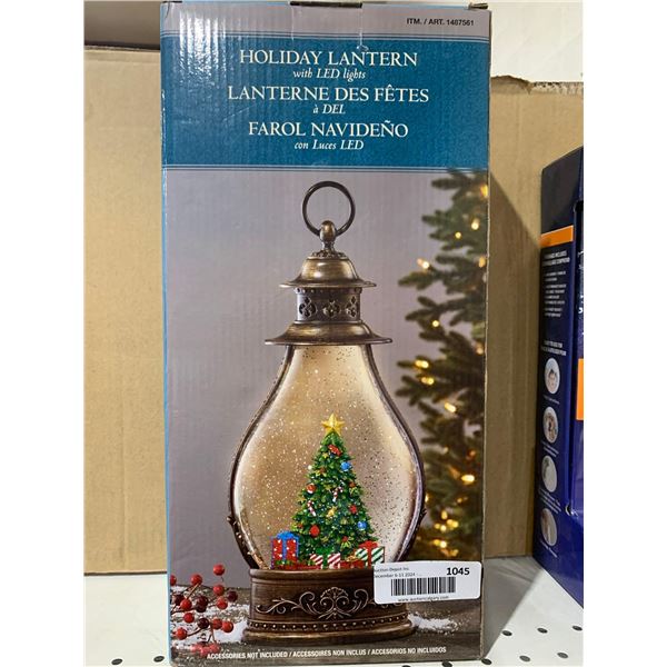 Holiday Lantern with LED Lights