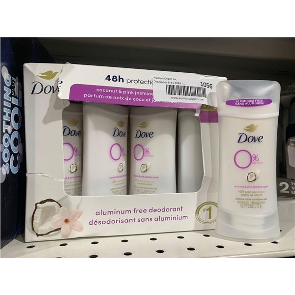 Dove Aluminum Free Deodorant-Coconut & Pink Jasmine (4 x 74g)