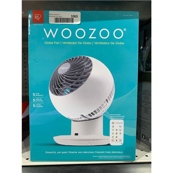 Woozoo Globe Fan, Multi-Directional Oscillating, Remote Control