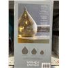 Image 2 : LED Glass Raindrops Smoky Gray Finish, Set of 3