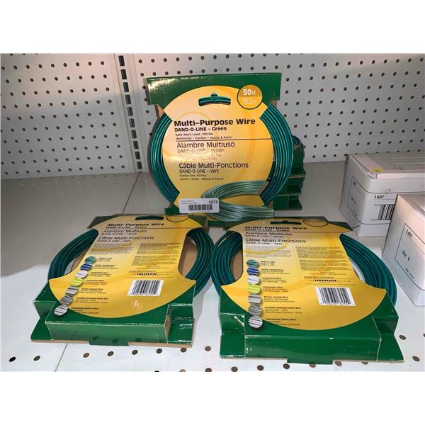 3 x 50ft Multi-Purpose Wire Dand-o-line Green