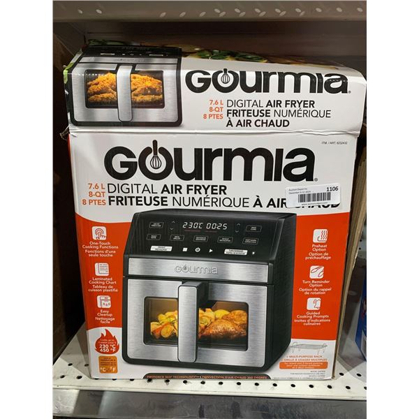 Gourmia 7.6L Digital Air Fryer with Easy clean-up
