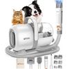 Image 2 : Afloia Dog Grooming Kit & Vacuum Suction, Professional Dog Clippers & Brush for Shedding with Pet Gr