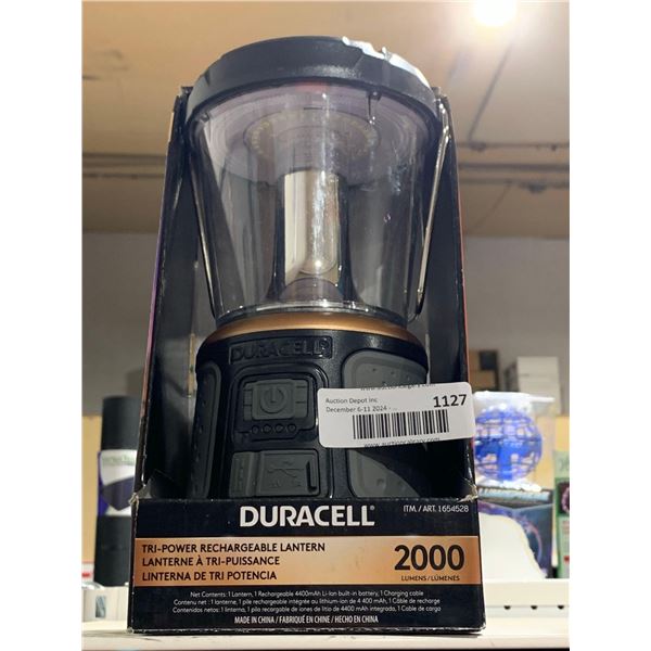 Duracell 2000 Tri-Power Rechargeable Lnatern