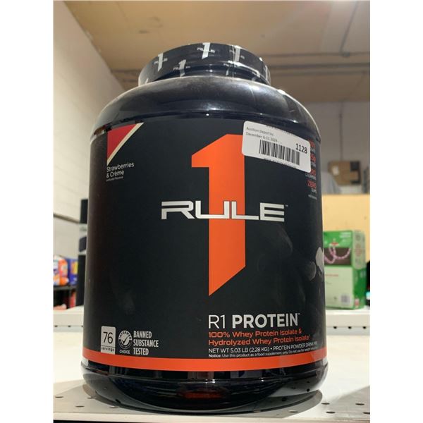1 Rule R1 Protein Whey Protein Isolate & Hydrolyzed Whey Protein(5.03lb)