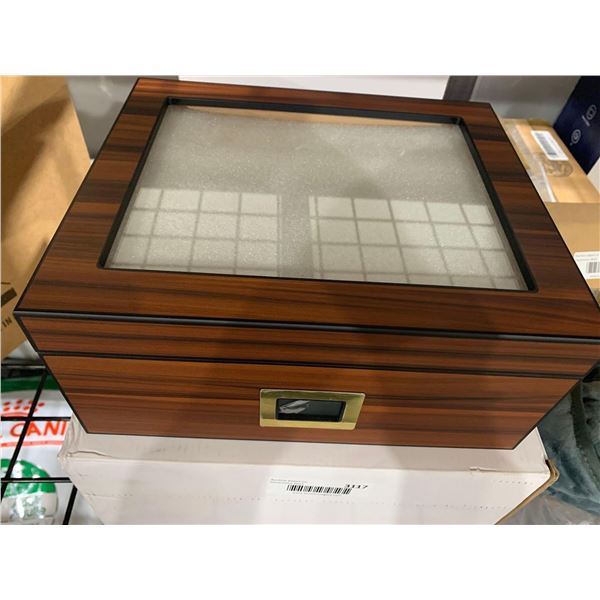 CIGAROL Humidor Cigar Box with Cigar Cutter, Lighter, Cigar Travel Case and other Accessories