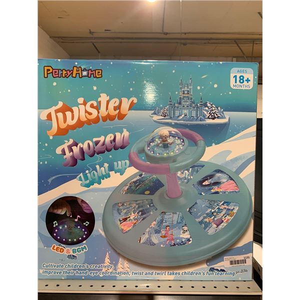 Perry Home Twister Frozen Light up, Twist Sit and Spin Toys for Toddlers 18+ Months, Dino 360° Spin 