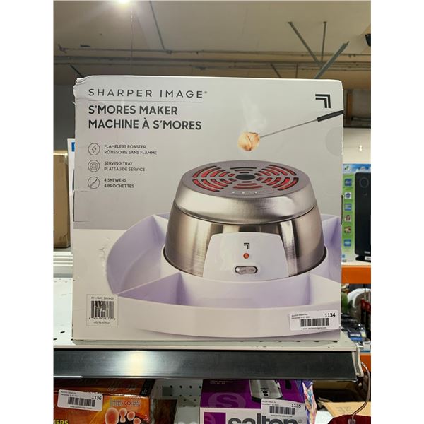 Sharper Image S'Mores Maker, Flameless Roaster, Serving Tray and 4 Skewers