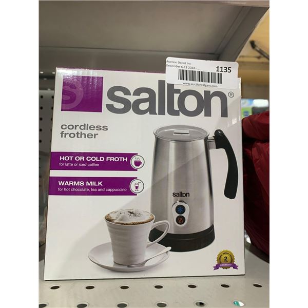 Salton Corless Frother, Hot/Cold