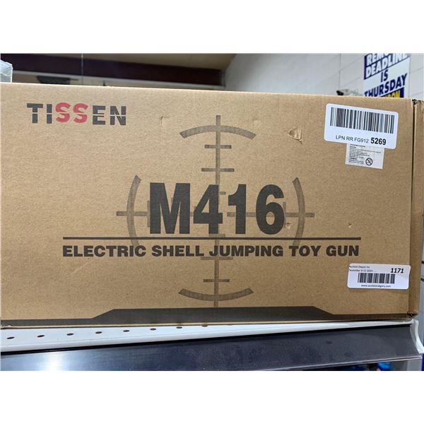 Tissen Electric Shell Jumping Toy Gun M416, Electric Soft Bullet Toy Gun