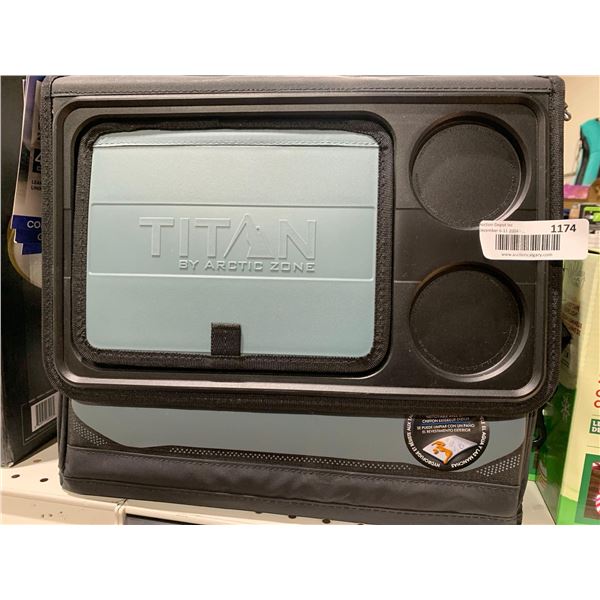 Titan by Arctic Zone Collapsible Cooler, holds 40 Cans, Leak Proof Lining