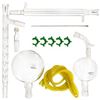 Image 4 : 1000ml 24/40 Joint Lab Glassware Kit Glass Distillation Apparatus Essential Oil Extraction Pure Dew 