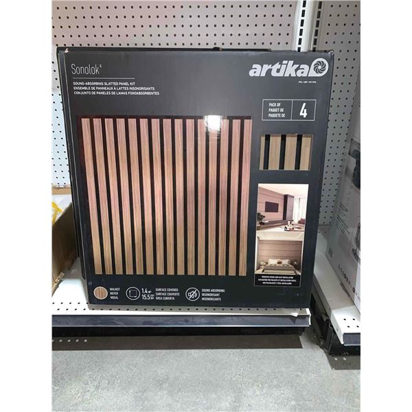 Artika Sonolok Sound-Absorbing Slatted Panel Kit (4pk)