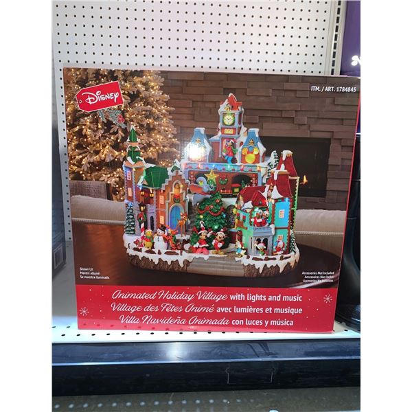 Disney Animated Holiday Village with Lights and Music