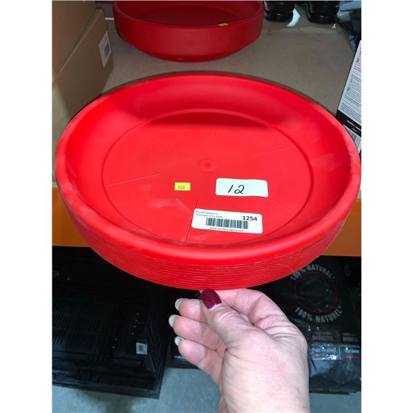 TeraPlast Basic Round Plastic Plant Base Sottovaso 30 12"x1 172" Lot of 12