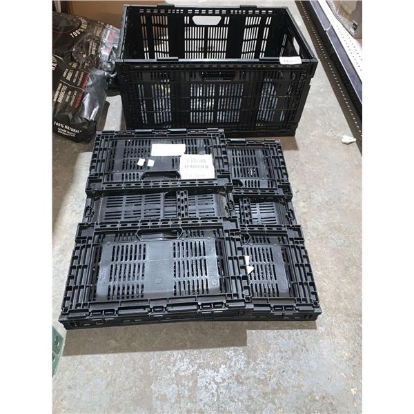 Lot of 3 Folding Crates 24" x 16"