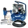 Image 1 : Campbell 6 Gallon Hausfeld Air Compressor and Brad Nailer/Stapler Combo Kit