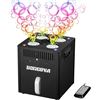 Image 1 : Stage Bubble Machine with Lights, DMX Control, Wireless Remote - Perfect for Weddings, Commercial Pe
